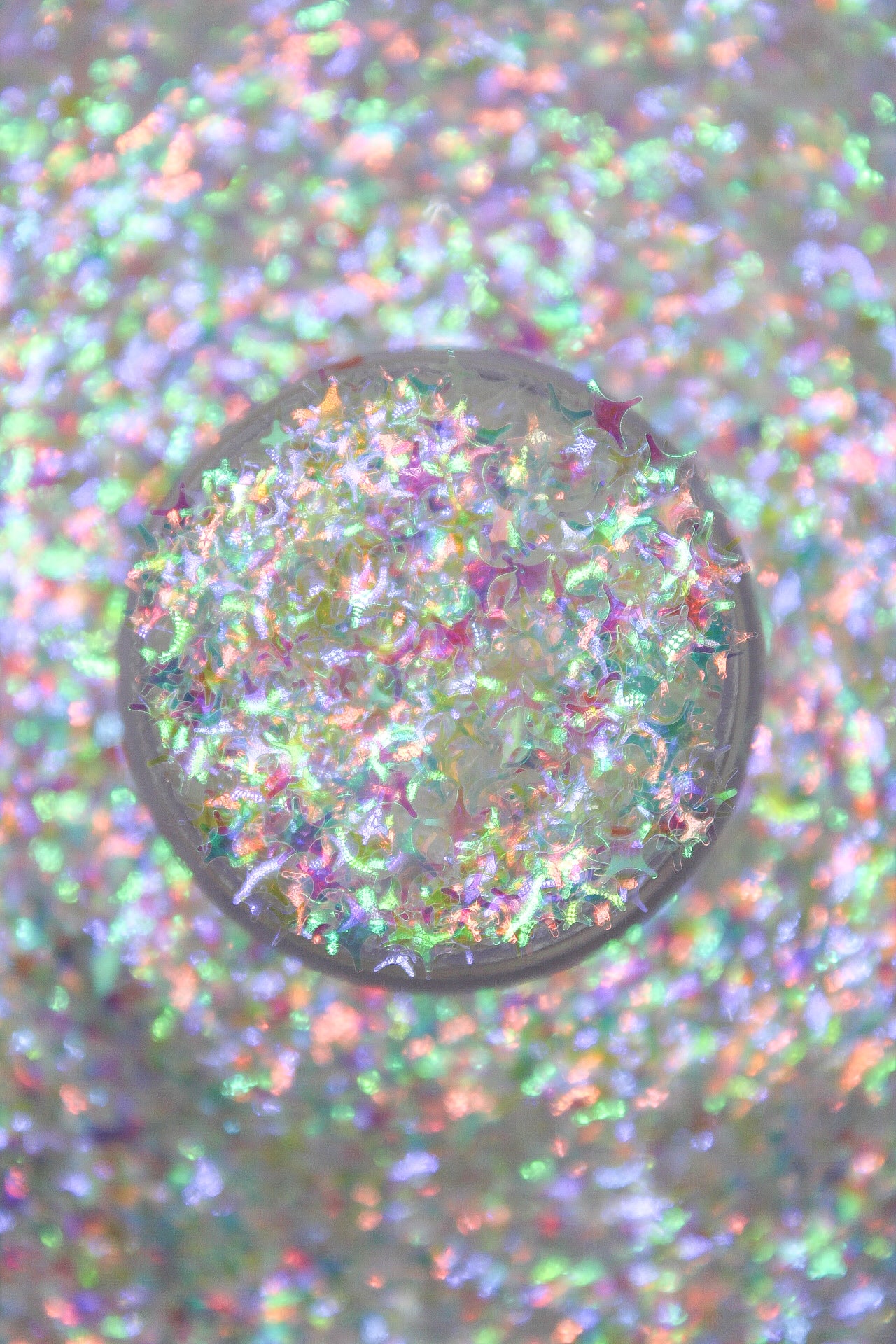 Opal Star 4 Point Shaped Glitter