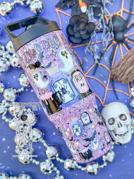 Hocus Pocus Glitter Tumbler