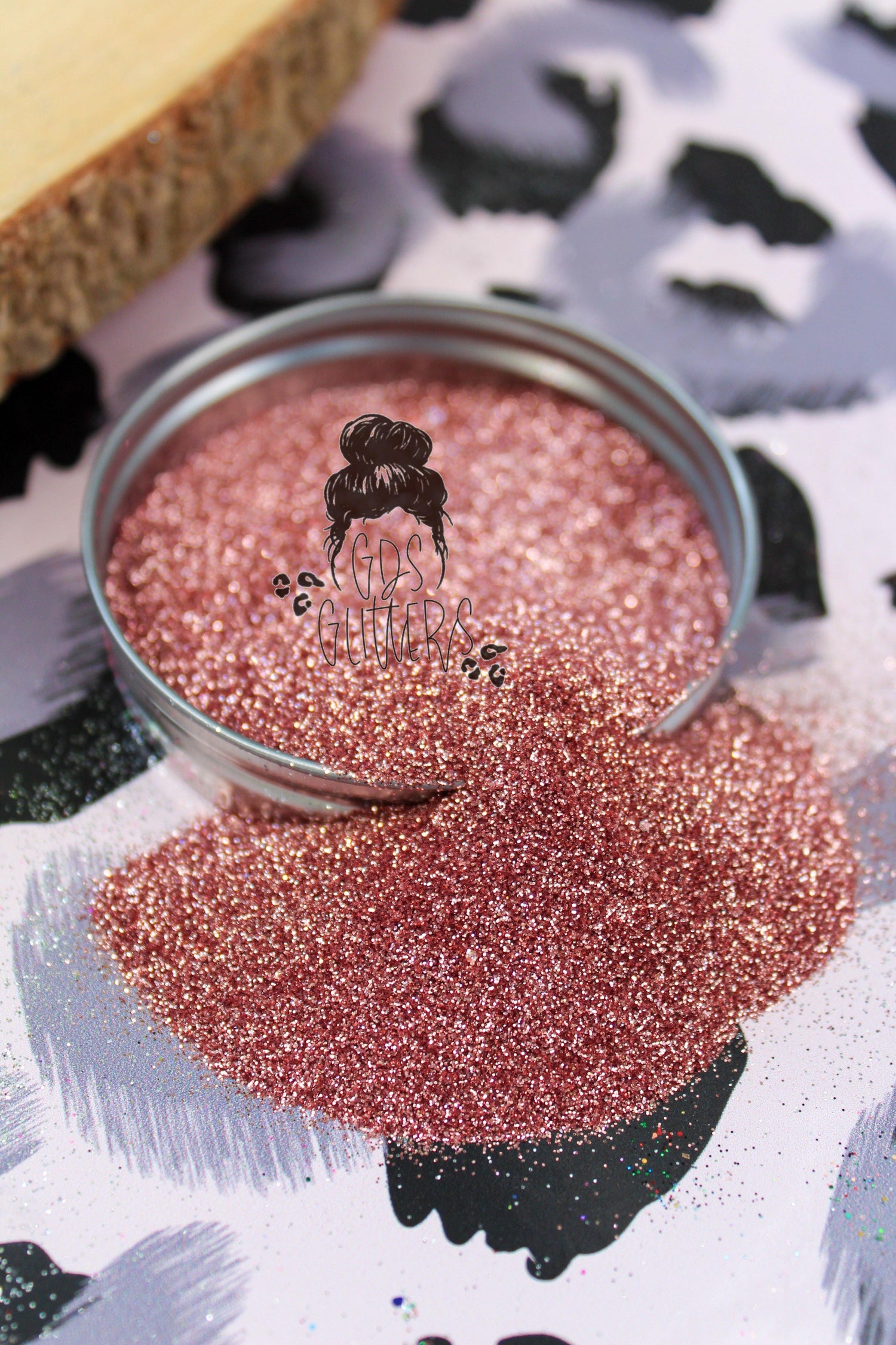 Rose gold metallic extra fine glitter for craft makers