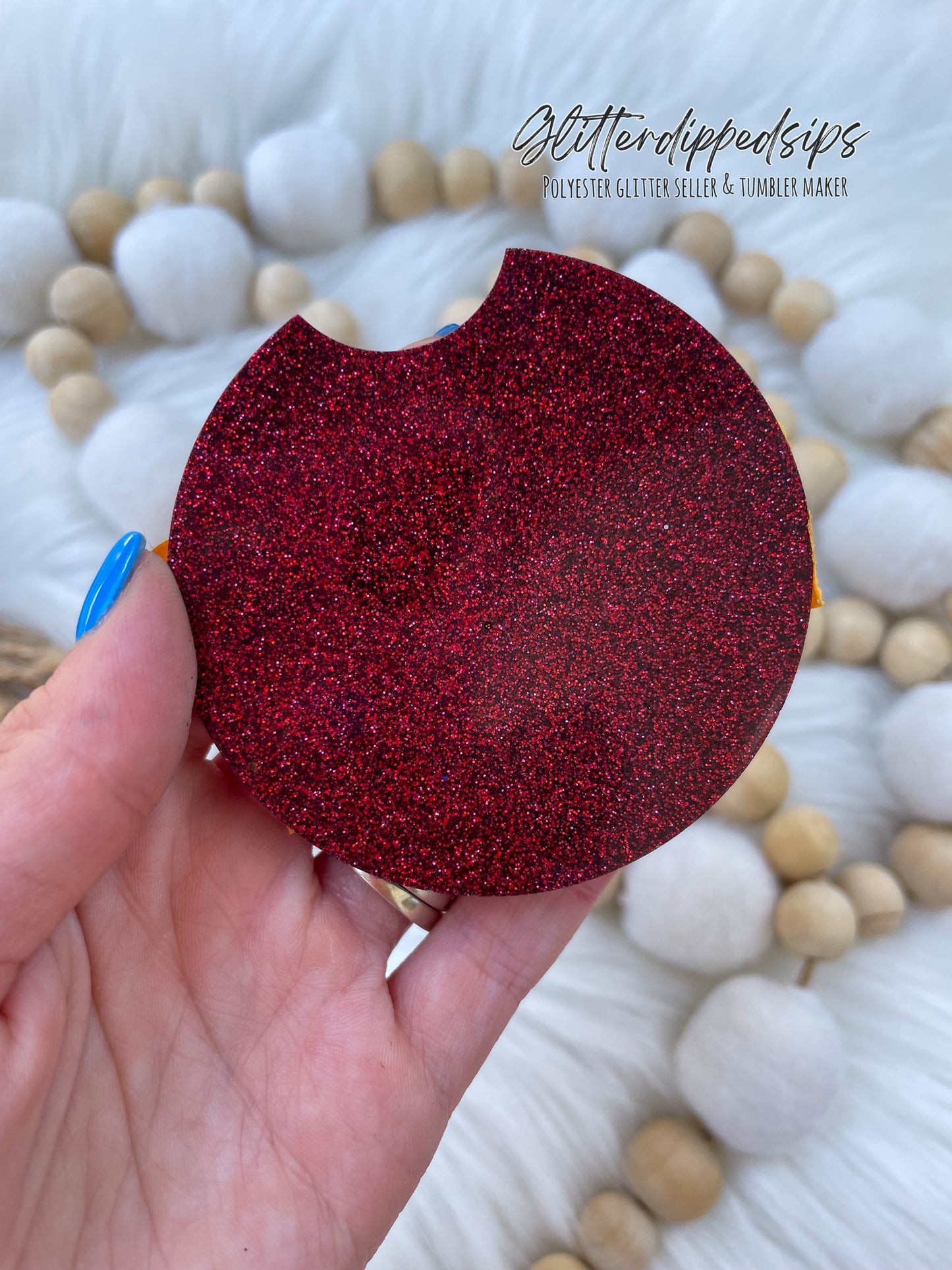 Apple red extra fine glitter for crafters