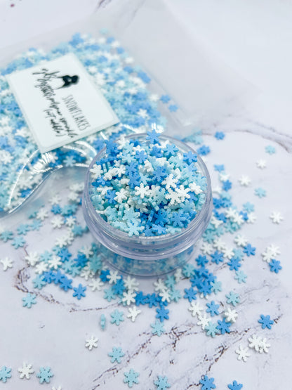 Snowflakes Polymer Sprinkles