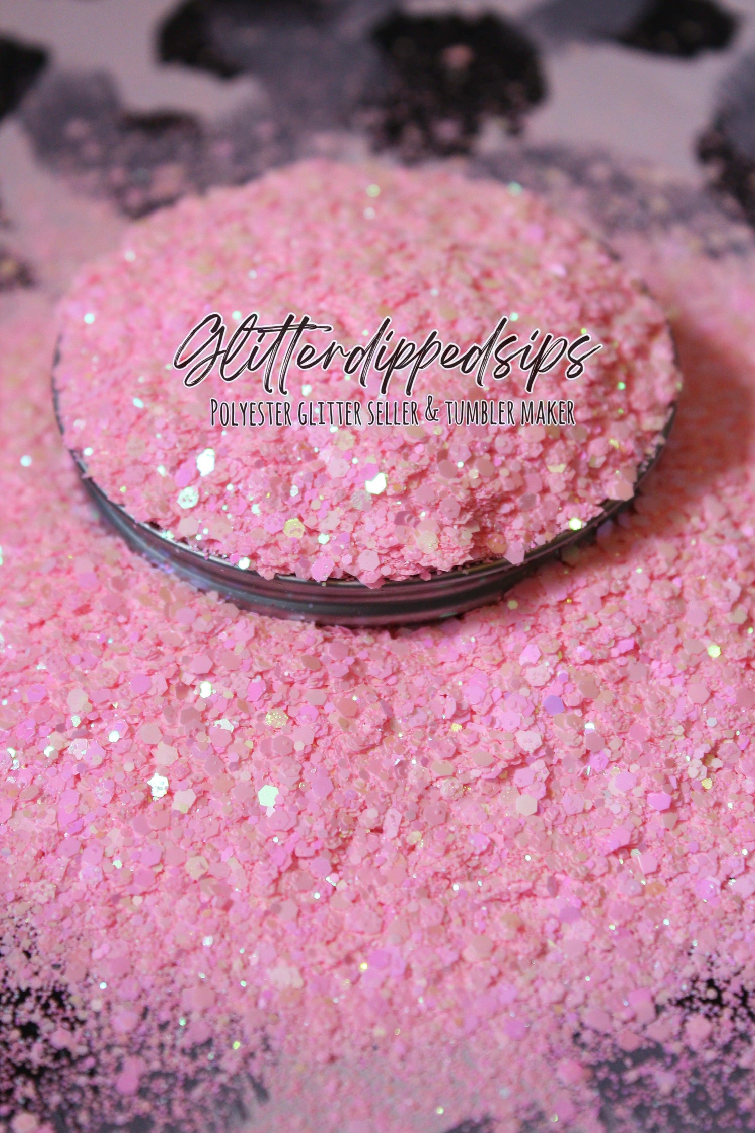 Sweet pea pink colorshift chunky glitter