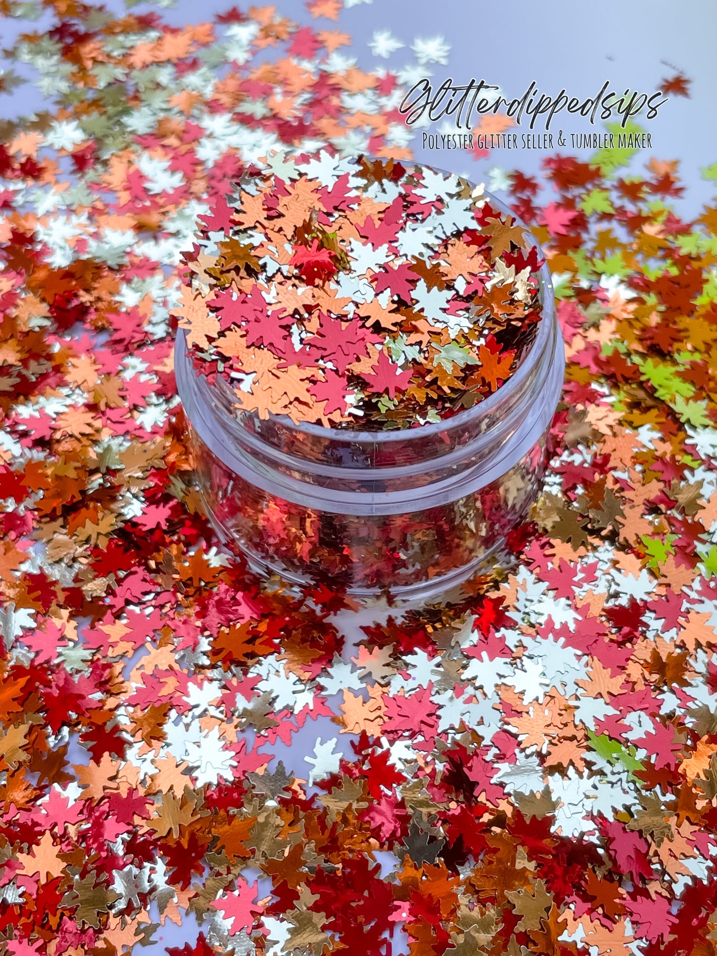 Crunchy Leaves Shaped Glitter
