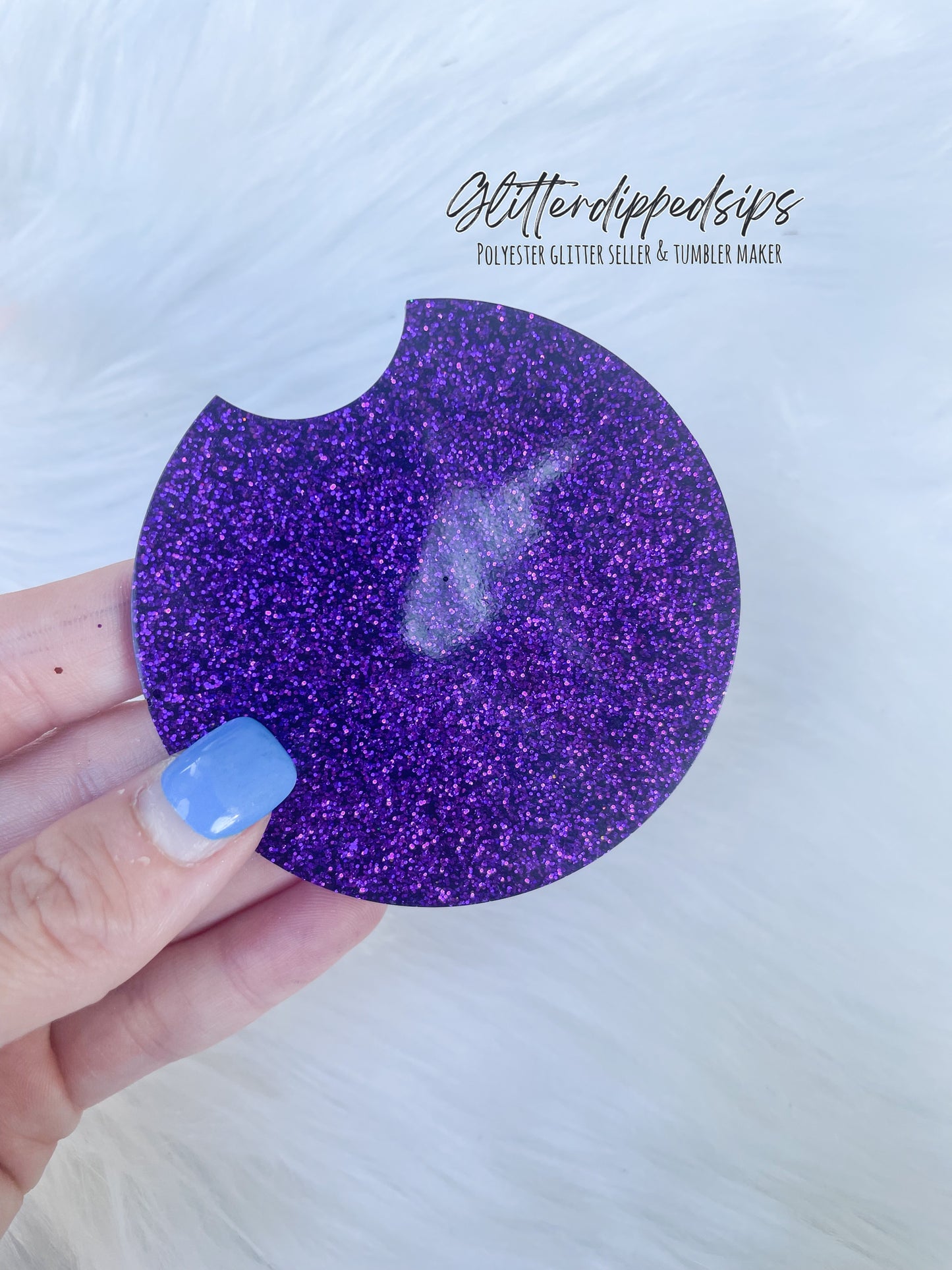 Dark purple glitter