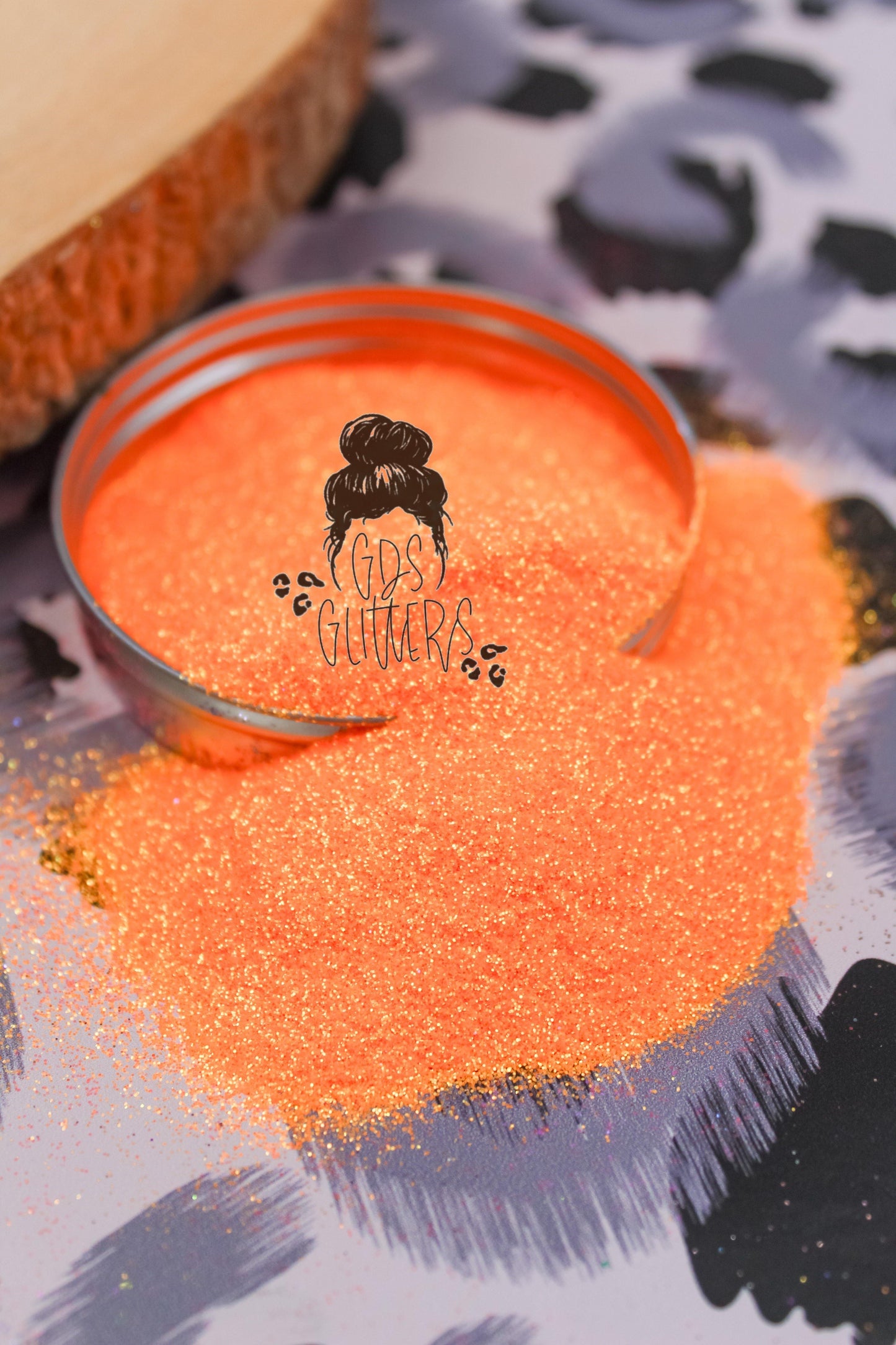 Creamsicle orange extra fine glitter for craft making