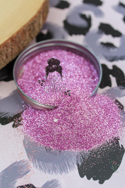 Pink iridescent extra fine glitter for crafters